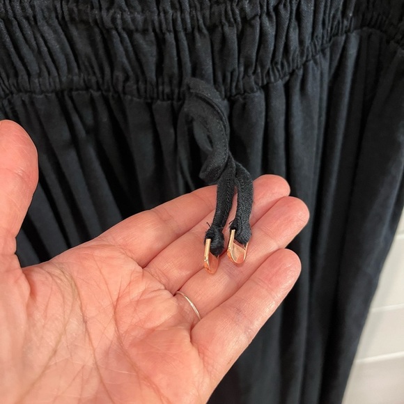 TURQUOISE COUTURE – Black Smocked Dress – Est. Size M/ - Picture 3 of 10